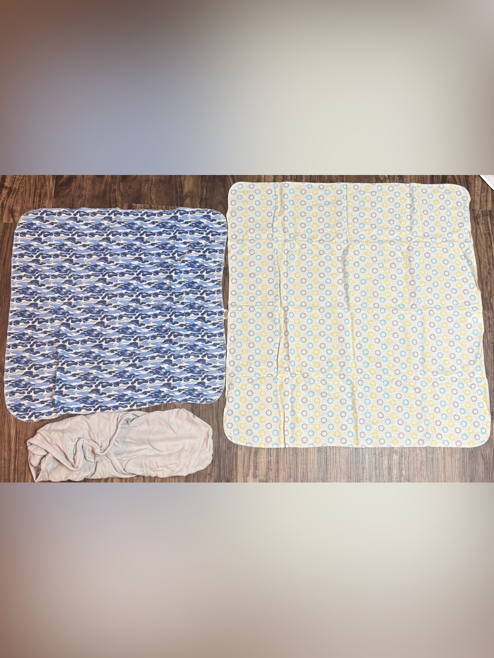Swaddle & Swaddle Blankets Baby Boy Infants Unisex Blue Camo Polka Dots